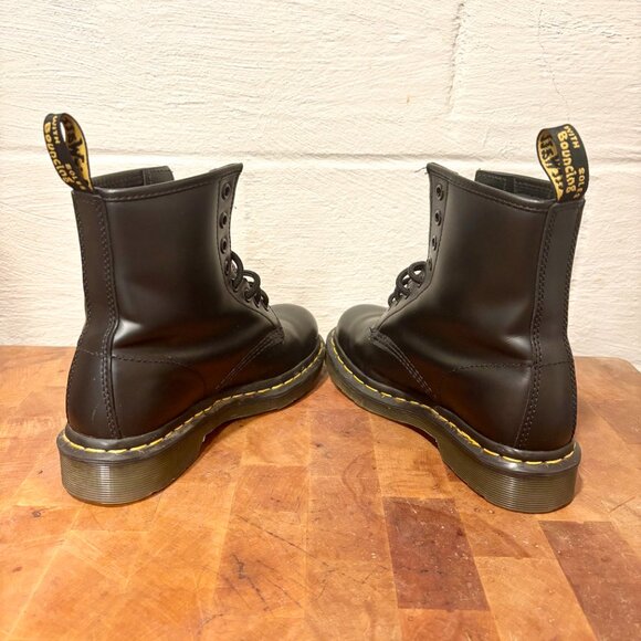 Dr. Martens 1460 Women's Smooth Leather Lace Up Boots Size 5 Black - Picture 6 of 9